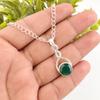 Green Onyx Gemstone Jewelry, Handmade Silver Jewelry, 925 Sterling Silver Beautiful Pendant Gift For Mom