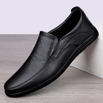 Chaussures pour hommes faites main à la mode, chaussures en cuir à enfiler, mocassins confortables d'extérieur, chaussures de travail classiques pour le bureau, semelle souple, chaussures d'affaires pour hommes