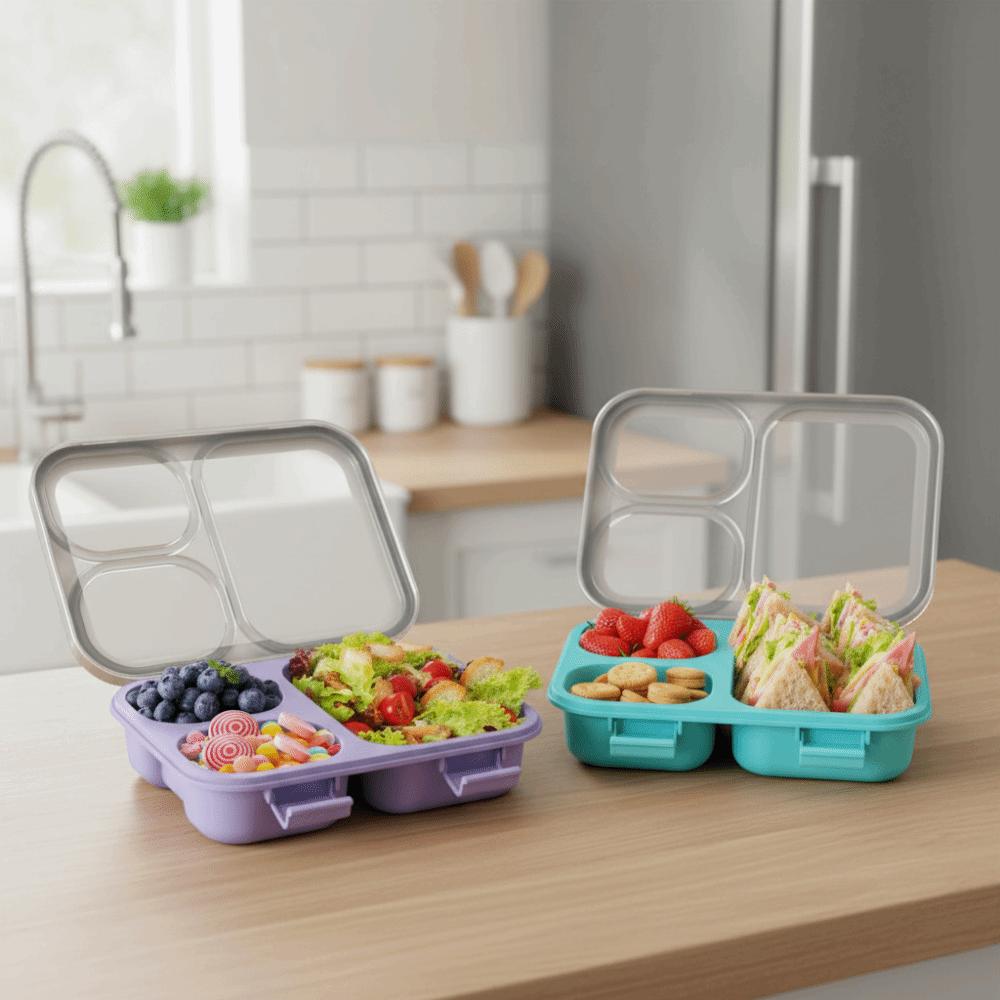 with Tableware Macaron Color Lunchbox With Tableware Camping Food Container  Kitchen Supplies