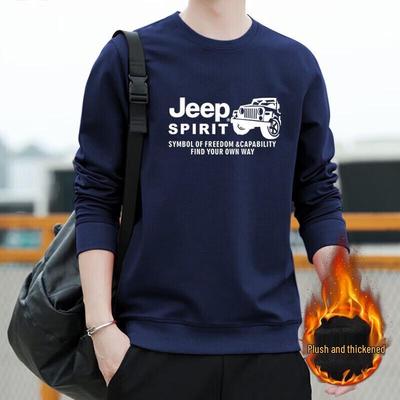 JEEP SPIRIT Men's Round Neck Long Sleeve Sweatshirt