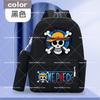 2pcs One Piece Backpack with Pencil Case Student Schoolbag Casual Large Capacity Backpack Boys Men Cartoon Anime Bookbag Gift