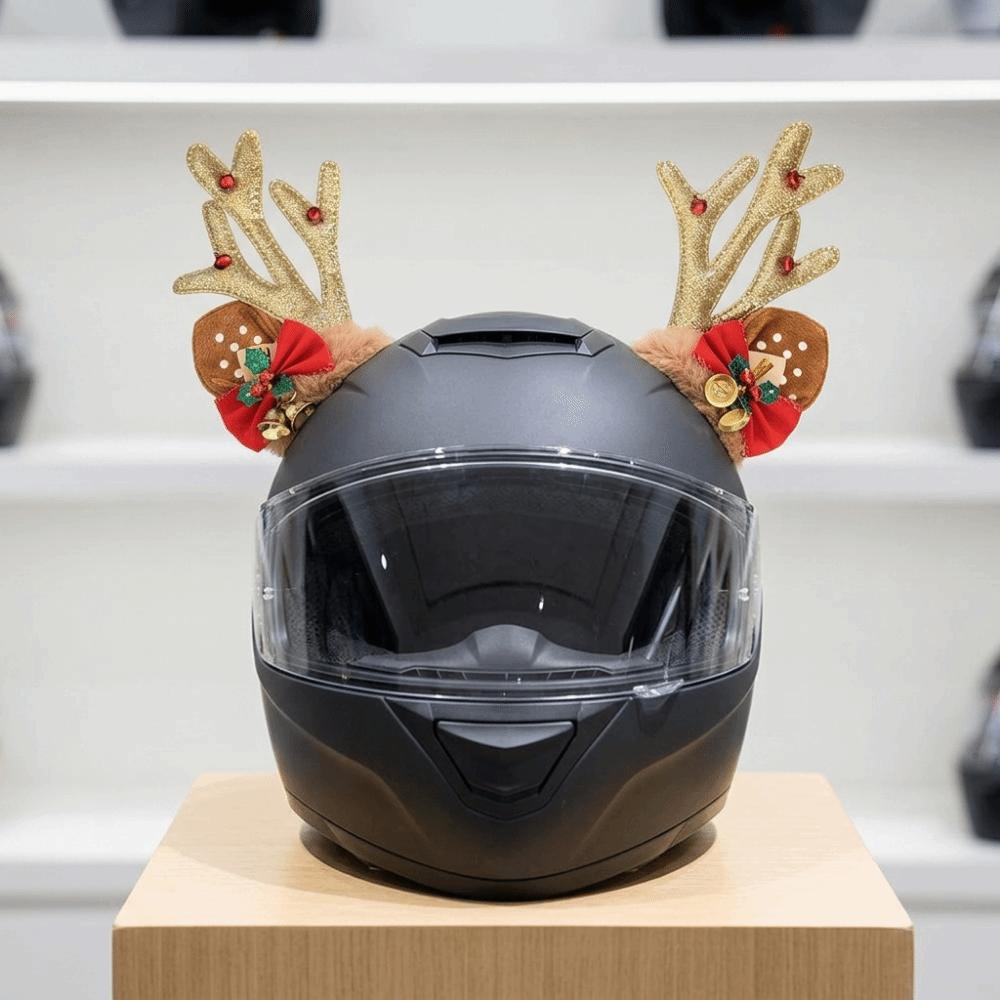 3D Motorcycle Helmet Decoration Creative Motorcycle Helmet Antlers Holiday Atmosphere