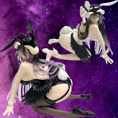 Hentai Figur OVERLORD Anime Figur Bunny Girl Badeanzug Albedo Actionfigur Nudelstopper Figur Sammlung Modell Spielzeug Geschenke