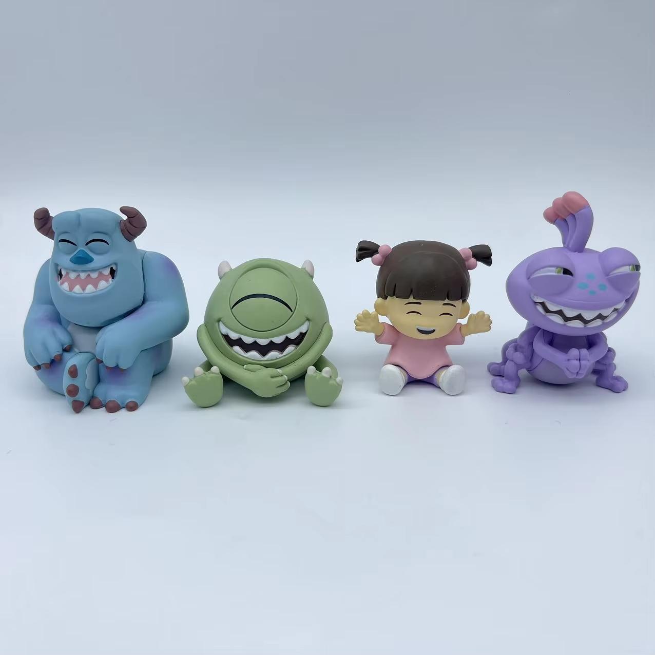 Anime Figure Monster Power Company Haha Laugh Blind Box Cute Action Figure Twisted Egg Hair Big Eyes Trendy Toys Holiday Gift