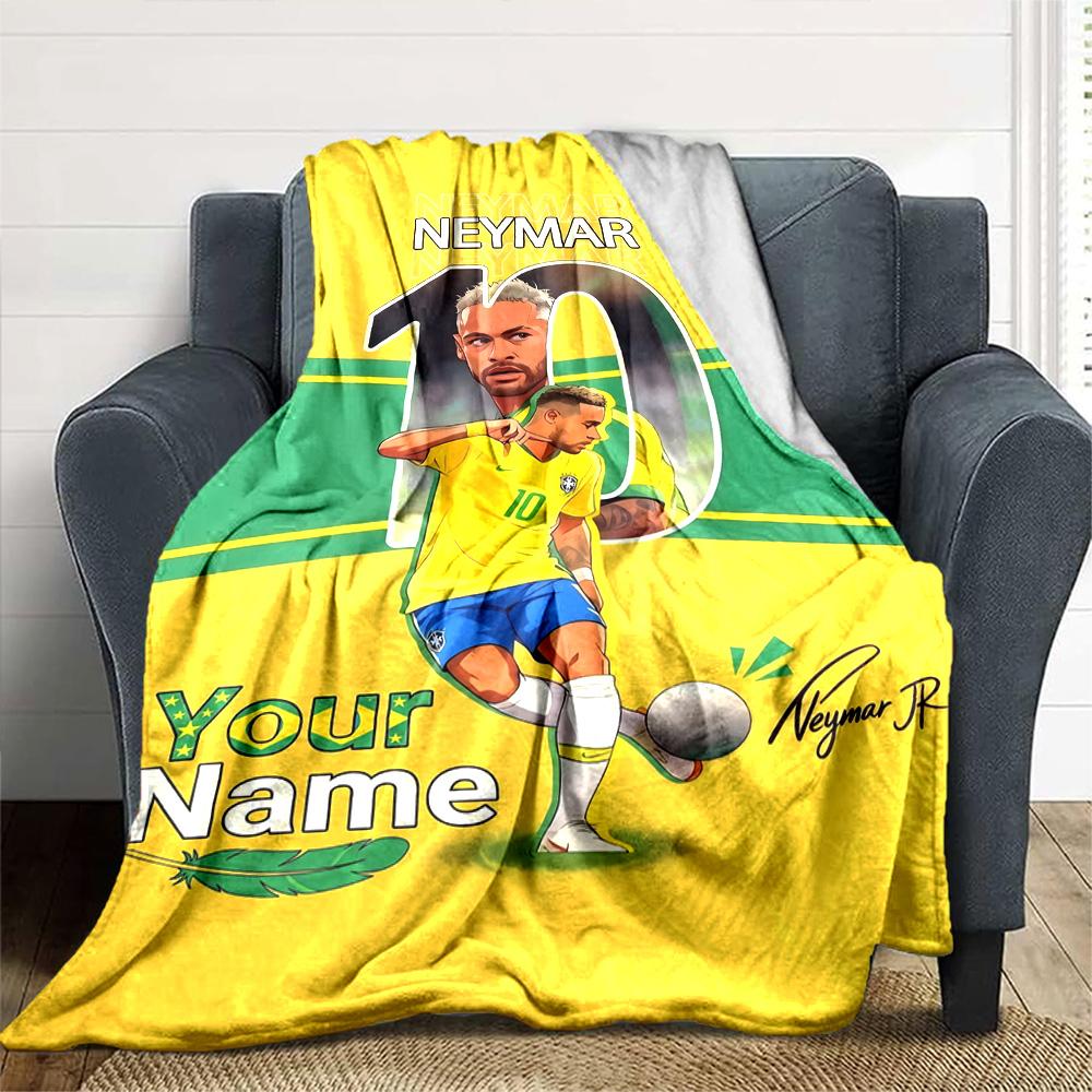 Neymar S Golden Moment Blanket Ultrasoft Suitable For Bedding Seaside Livingroom For All Occasions Modern Style Perfect Gift For Relatives And Friends
