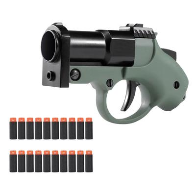 Arma de Brinquedo de Balas Macias para Esportes ao Ar Livre Modelo Mini Portátil Acessórios para Jogo CS Lançador de Cápsulas Lançado Manualmente Presente para Adultos QG485