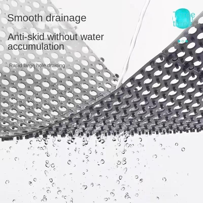 30x30cm Badezimmer Rutschfeste Matte Haushalt Badezimmer Toilette Spleißen Patchwork Bodenmatte Füße Matten Bad Dusche Wasserdichte Matten