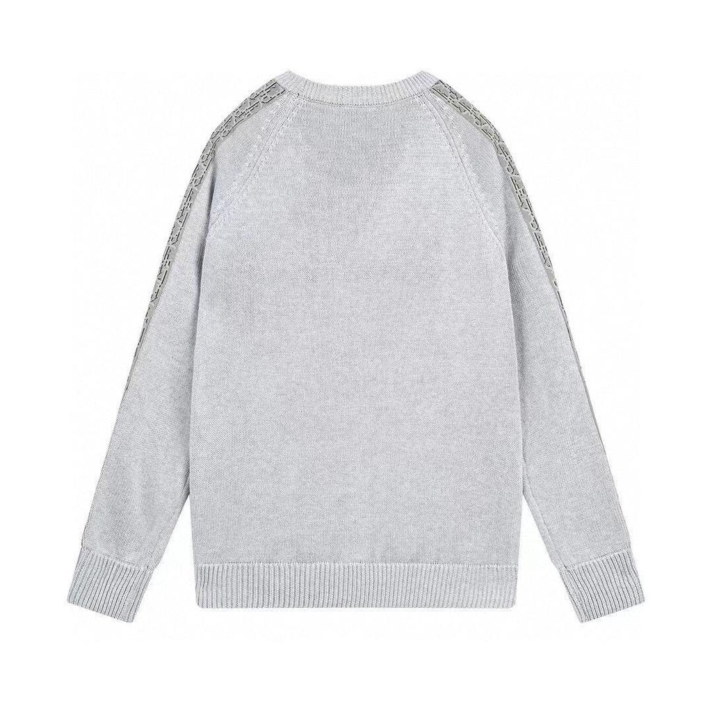 Unisex Trendy Round Neck Jacquard Knit Sweater - Autumn/Winter High-End Style