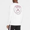 Air Jordan Paris Saint-Germain Printing Logo Long Sleeves White Men's CK9782-100