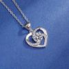 6.5mm S925 Sterling Silver Heart Shaped Moissanite Pendant Necklace D VVS1 Exquisite Fine Jewelry For Women