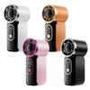 Mini Handheld Fan With Led Display, Handheld Portable Turbo Fan, Rechargeable Outdoor Fan, 199 Speeds & Led Display