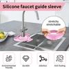 Splash Drain Mat Exquisite Shape Heat-Resistant Silicone Countertop Sink Splash Guard Faucet Drip Drain Pad Home Supplies
