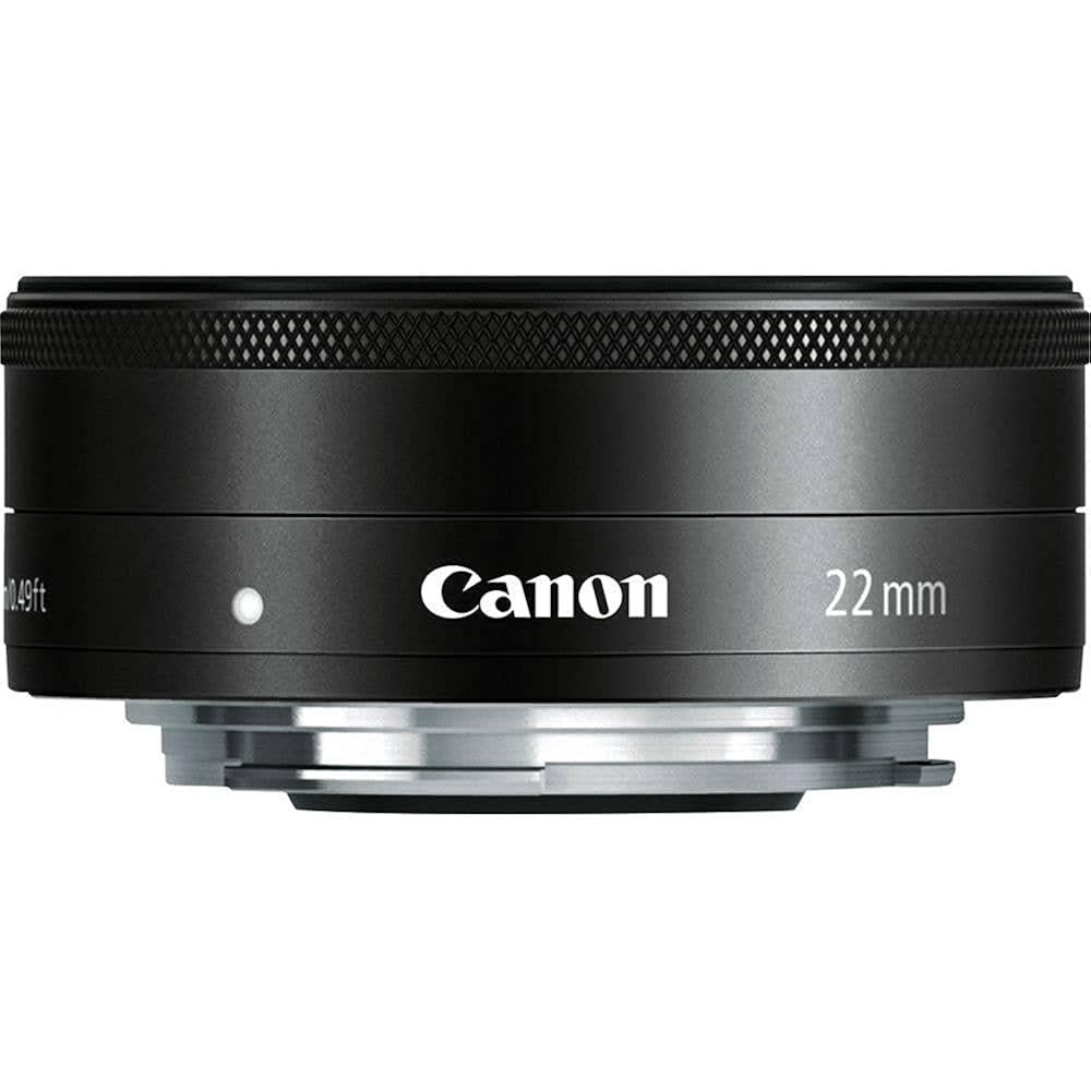 Canon Single Focus Wide Angle Lens EF-M22mm F2 STM Mirrorless SLR Compatible Black, Black