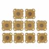 10pcs Bronze Tone&Silver Magnetic Snap Fasteners 18mm Sew On Magnets Magnet Buckle  DIY Clothing