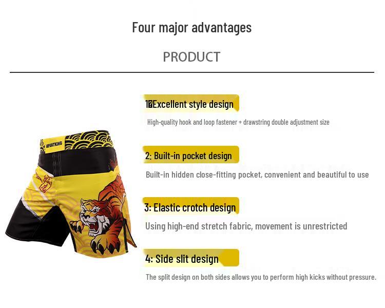 Quick-Dry MMA Training Shorts - Muay Thai, Kickboxing, Sanda, Customizable Venom Design