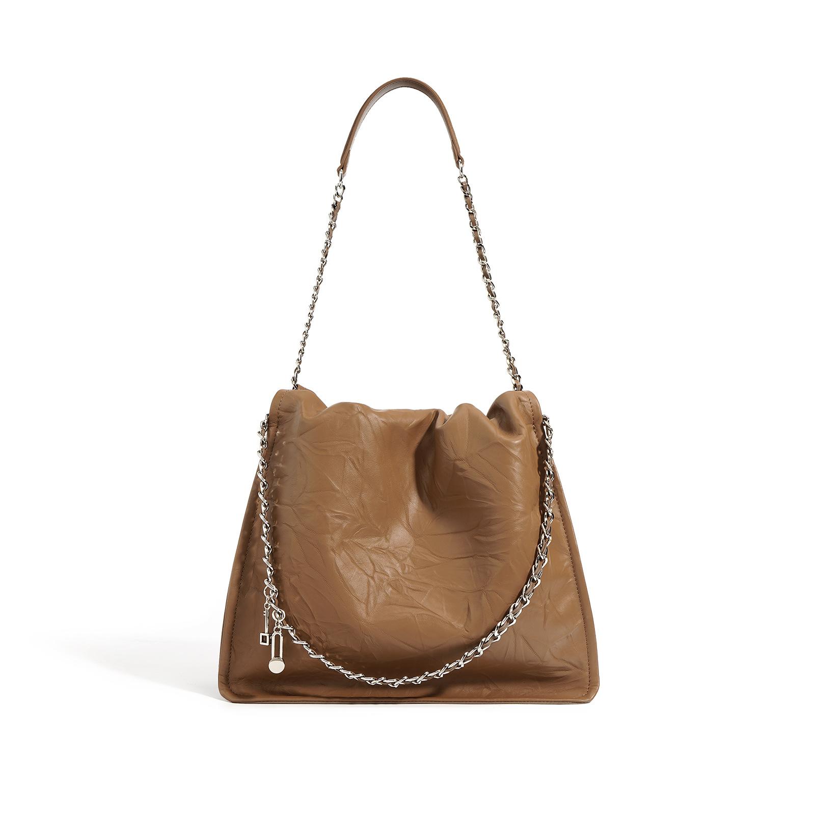 

Универсальная высококачественная сумка через плечо для девочек Niche Design, плиссированная сумка на цепочке на одно плечо