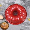 Forma de bolo antiaderente de 9,5 polegadas, forma redonda de tubo canelado de aço carbono para bolos de libra, forma de cozimento para gelatina, pudim de chocolate, utensílios de cozinha para serviços pesados