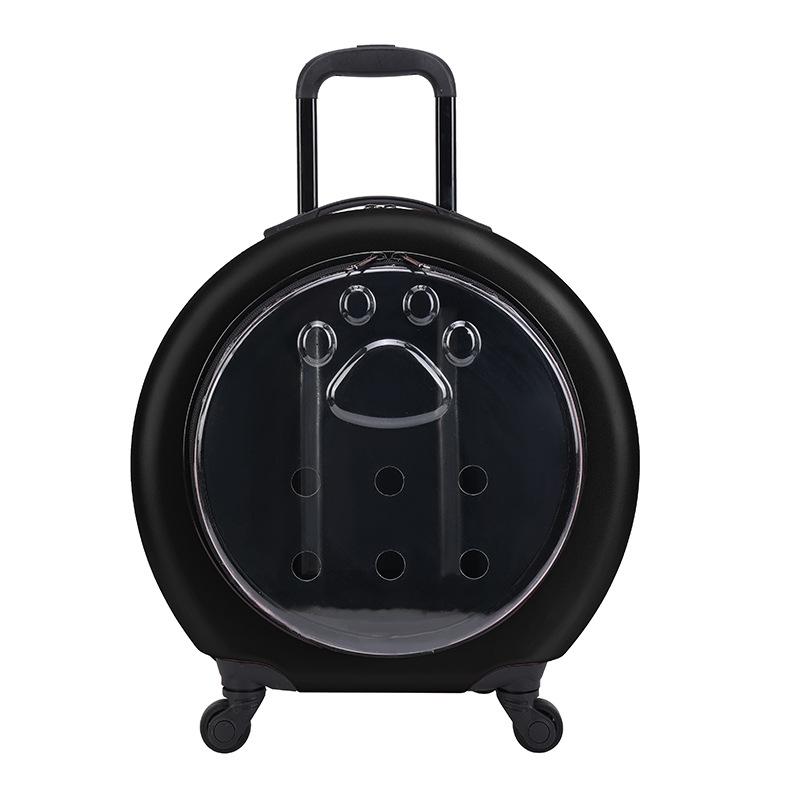 Pet Trolley Case Portable Transparent Cat BagMulti-purpose Cat Space Capsule Trolley Cat Carriers Bag for Outdoor Travel Camping