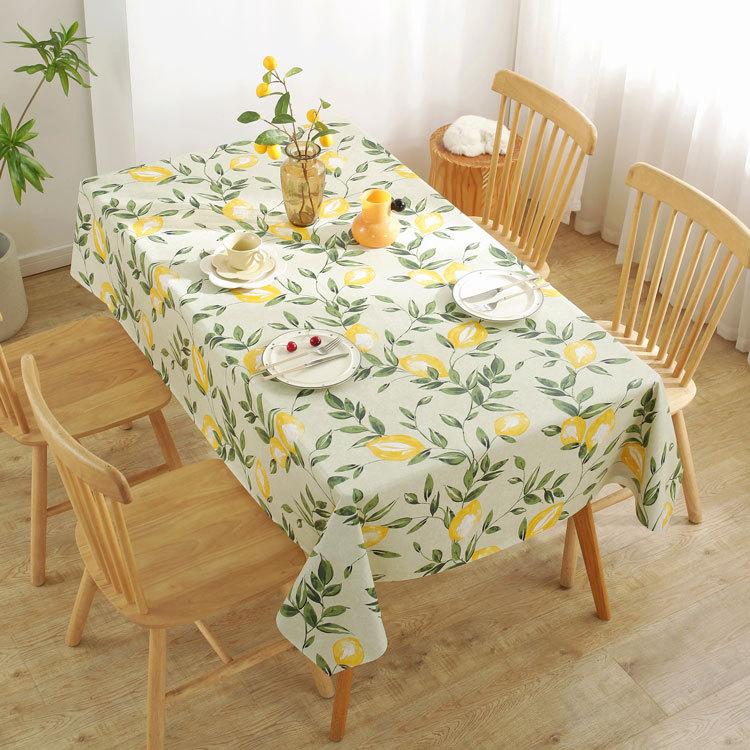 Wasserdichte und ölabweisende PVC-Kunststoff-Tischdecke Nachttisch Staubdichtes Dekoratives Tuch Wohnzimmer Couchtisch Tischdecke