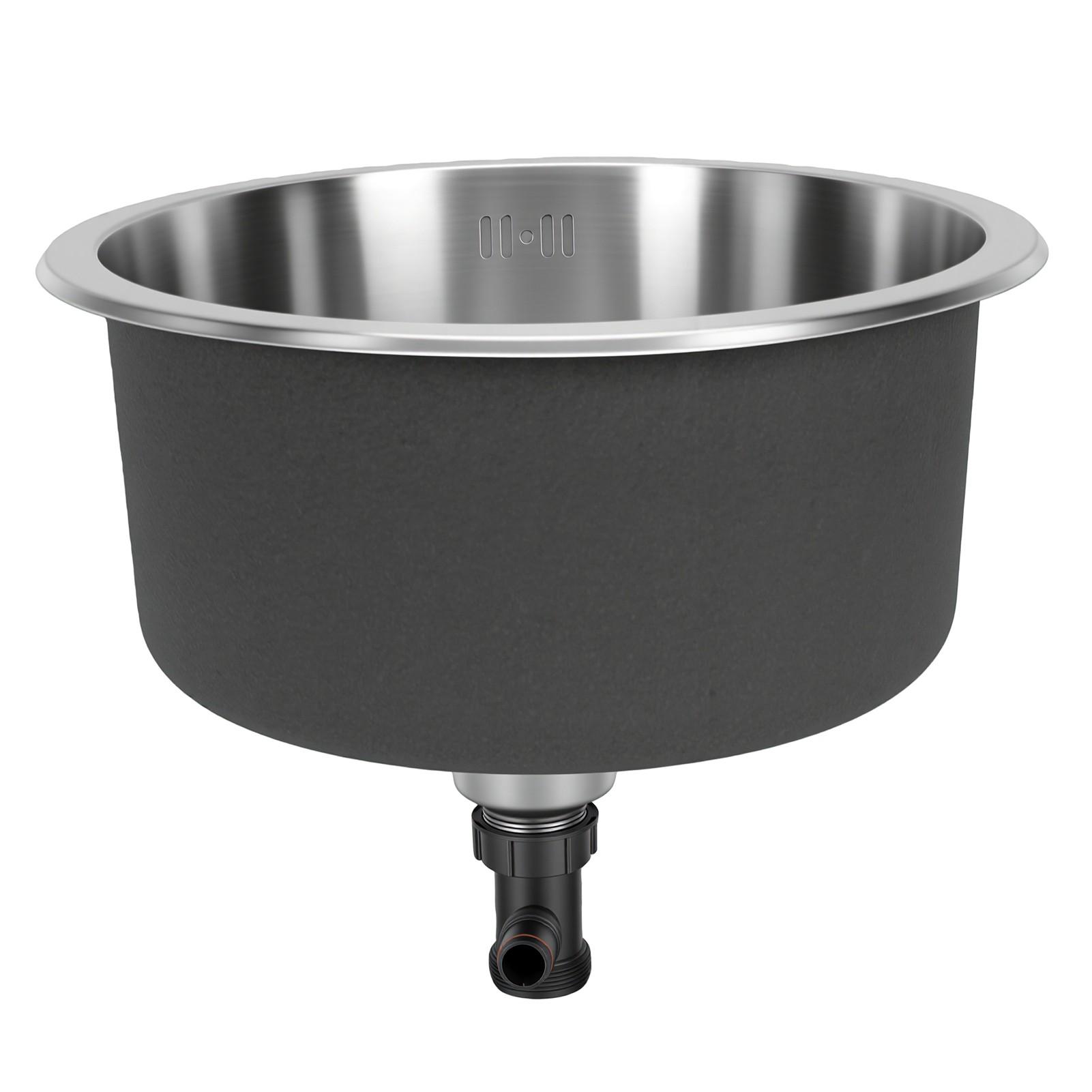 Kitchen Sink Round Stainless Steel Efficient