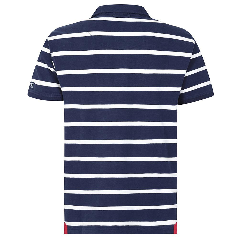 Lazy Jacks Herren Gestreiftes Kurzarm Rugby Poloshirt