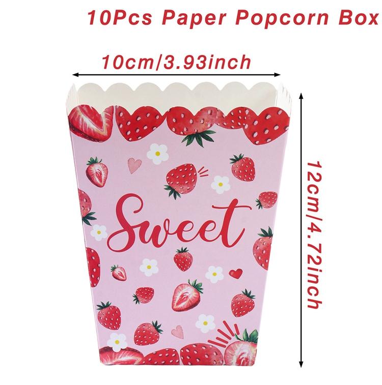 Jungle Safari Popcorn Candy Box Mermaid Butterfly Donut Hawaii Birthday Party Decor Kids Strawberry Wedding Party Supplies Gifts