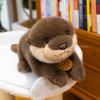 Cute Simulated Party Otter Plush Toys Children's Sleeping Pillow Office Dolls Aquarium Souvenirs