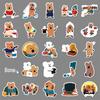 50pcs Cute Animal Stickers: Bell Pepper Bears & Quokkas - Waterproof for Phone Cases & Stationery.