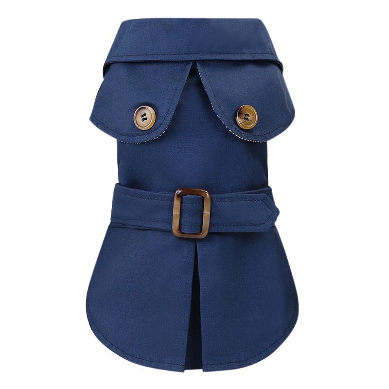Hundemantel Trench Pet Jacke Herbst Winter Hundekleidung für kleine Hunde Yorkie Gürtel Dekor Welpe Katze Kostüm Pudel Chihuahua Outfits