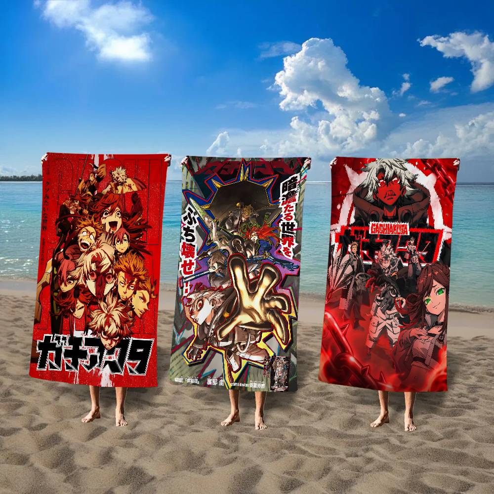 Hot Cool Anime G-Gachiakuta Beach Towel Colorful Bath Towels for Girl Microfiber Quick Dry Custom Sand Free Yoga Spa Gym Pool