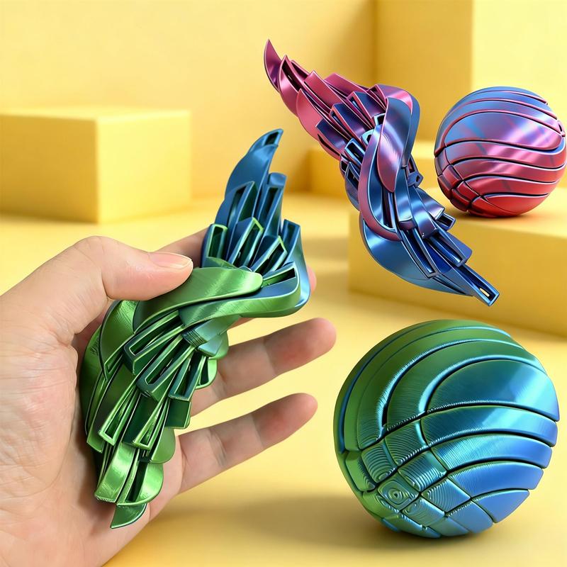 Slijmbal Fidget Speelgoed 3D Geprint Twistsfeer Fidget Speelgoed Tandwiel Vloeibare Stroming Bal Met Roterend Ontwerp Angstverlichtend Speelgoed Cadeaus