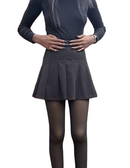 Women's Plus Size Casual Fleece Lined Fall Winter Warm Thermal Pantyhose Tights Medias Para Mujer Waist Translucent Stocking