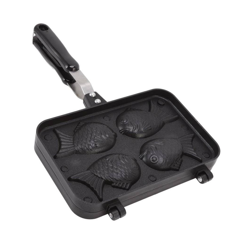 Taiyaki Fish Shape Cake Maker Non Stick Taiyaki Double Baking Pan Waffle Baking Mold