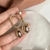 Temperament Fashion Gold Color Crystal Drop Dangle Earrings for Women Luxury Korea Stud Earring Bride Jewelry Accessories Gift