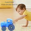 Early Learning Mini Blue Tractor Sliding Toy Musical Car Model Car Farmer Toy  Birthday Gifts