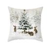 New Year Merry Christmas Christmas Decoration Print Pattern Cushion Cover Home Living Room Sofa Decoration Pillow Cover