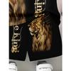 Fashionable 3D Printed Short Sleeve Shorts T-Shirt Set for Boys, Outdoor T-Shirt Shorts Set for Boys