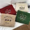 Cute Bear Embroidered Wool Cartoon Scarf Female Autumn and Winter Warm Student Couple Versatile Knitted Scarf