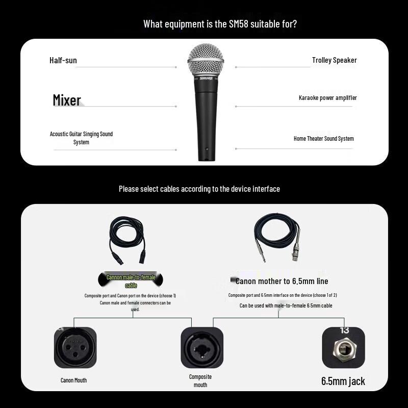 Shure SM58 Dynamic Vocal Microphone (CN version)