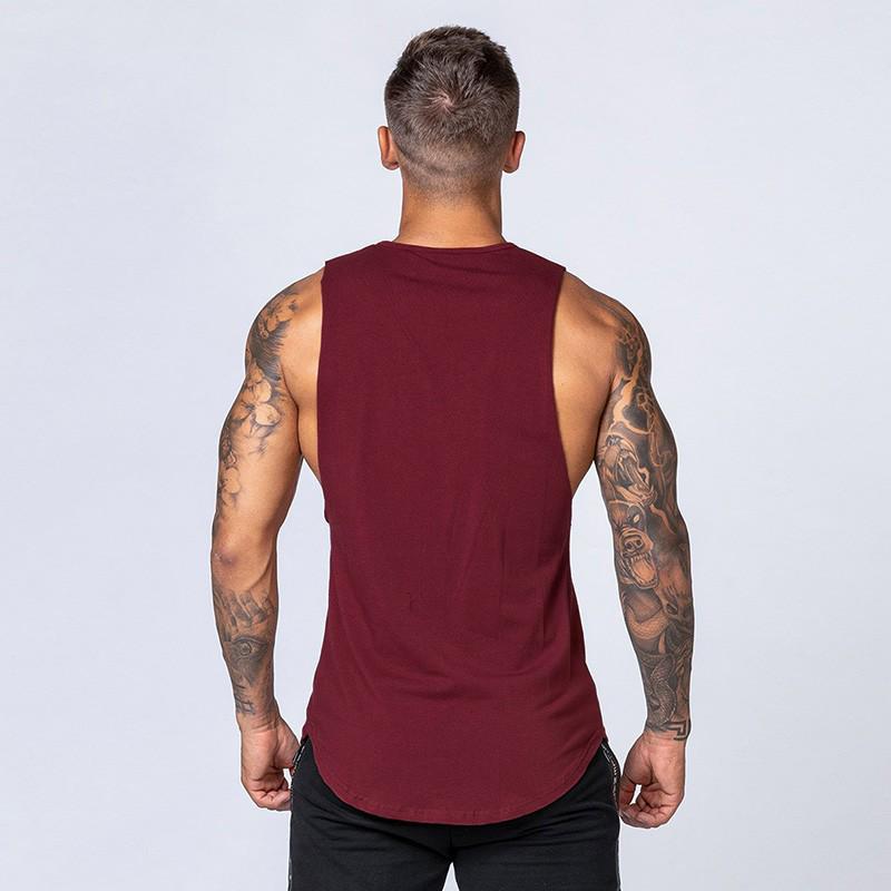 Muscleguys Letters Printing Graphic Singlets Mens Sleeveless Summer Causal Gym Workout Vest