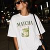 Matcha Lover Shirt, Cute Matcha Graphic Tee, Iced Matcha Latte Shirt, Coffee Shop Aesthetic Gift for Women, Trendy Girl Shirt