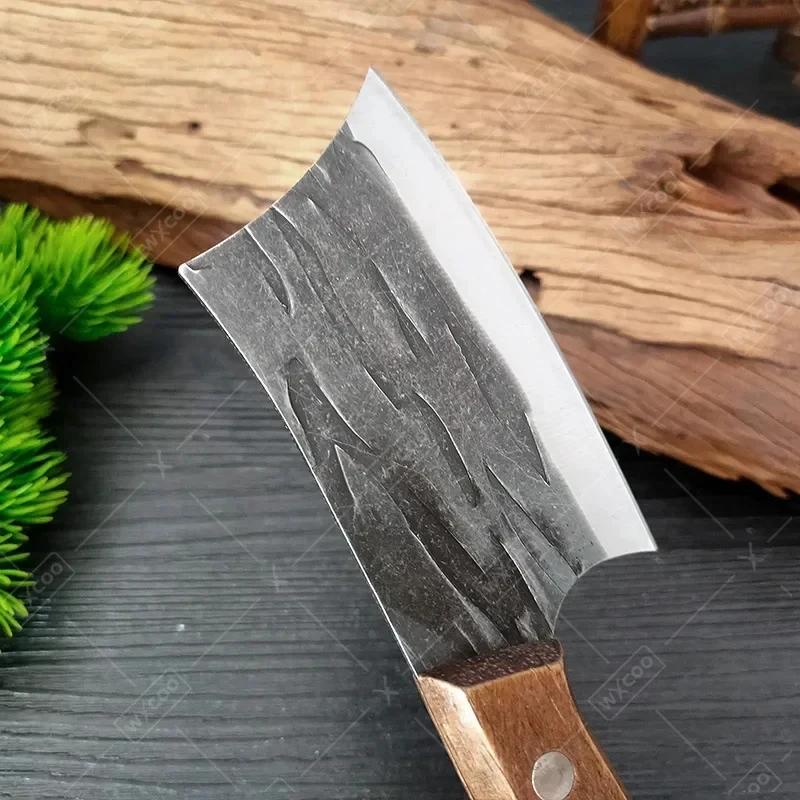 WXCOO Boning Knife Forged Cleaver Stainless Steel Wooden Handle Butcher Fish Slicing Meat Cleaver Vegetable Kitchen Knife
