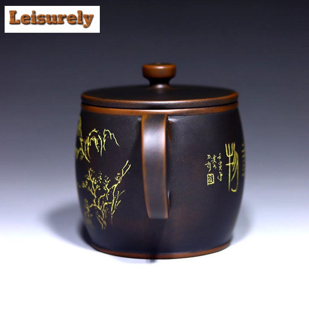 200ml Guangxi Qinzhou Nixing Pottery Teapot Handmade Change Kiln Tea Pot Beauty Tea Infuser Raw Ore Mud Kettle Chinese Tea Set