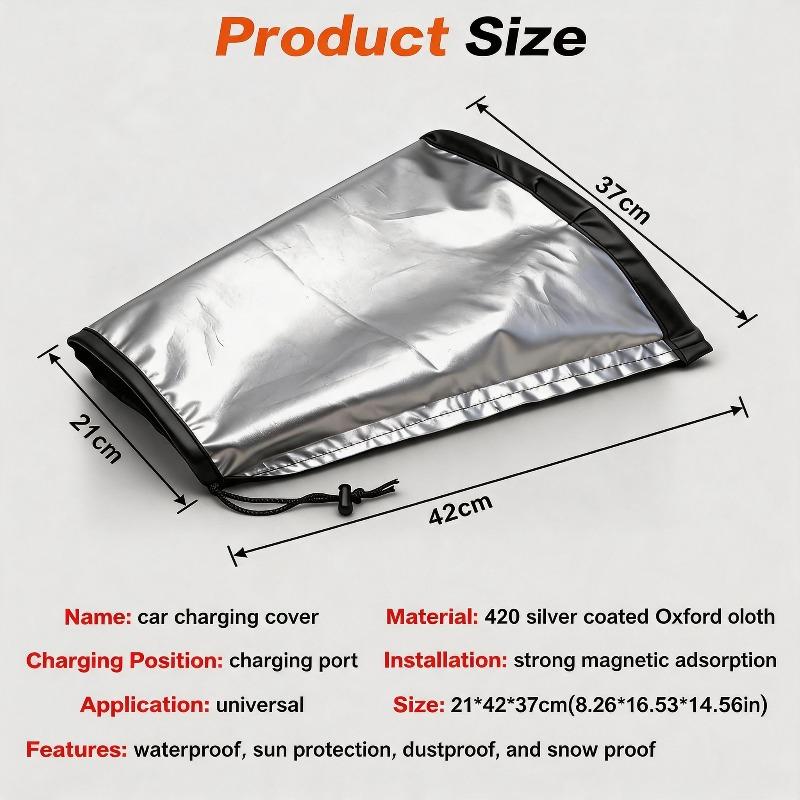 For Outdoor Use Durable Charger Port Rain Cover Oxford Cloth Charging Gun Protective Sleeve Dustproof Waterproof Cover Protector