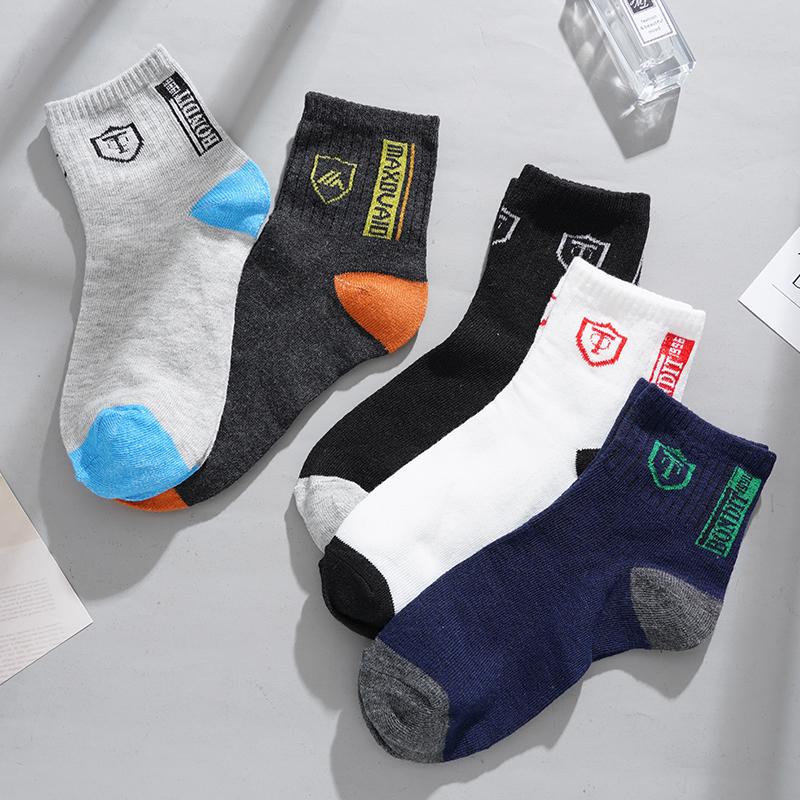 3 Par Herr Casual Mellanlånga Strumpor Tryckta Sköldmönstrade Strumpor Sport Svettabsorberande Bekväma Strumpor