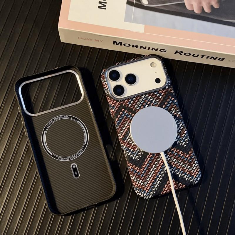 IPhone 17 PROMAX Mountain River Kevlar Magnetic Phone Case Suitable Apple 16PM Premium Protective Cover