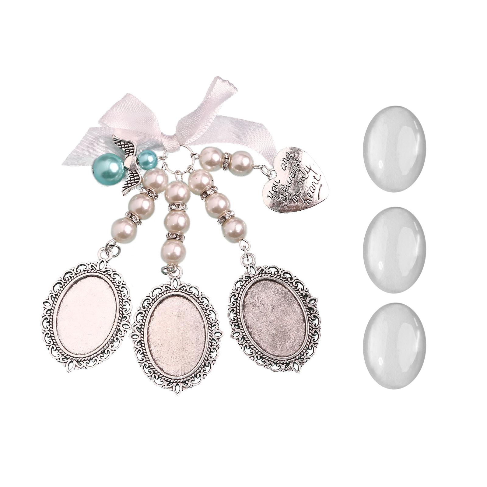 

Wedding Boutonniere Angel Bowknot Photo Frame Charm Pin Brooch 3 Frame for Mother of Bride or Groom or Flower Bouquet 1