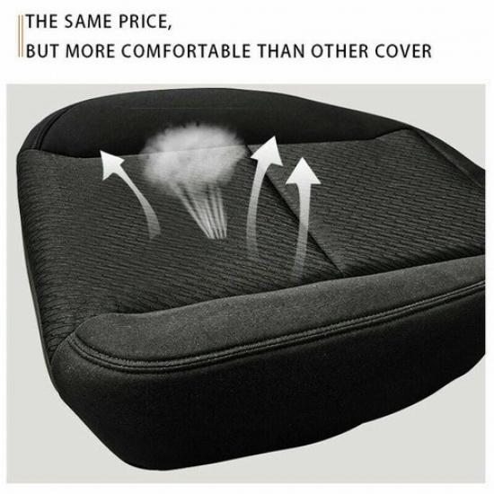 Black Cloth Car Interior Driver Seat Bottom Cover Repalce For Silverado 08-13