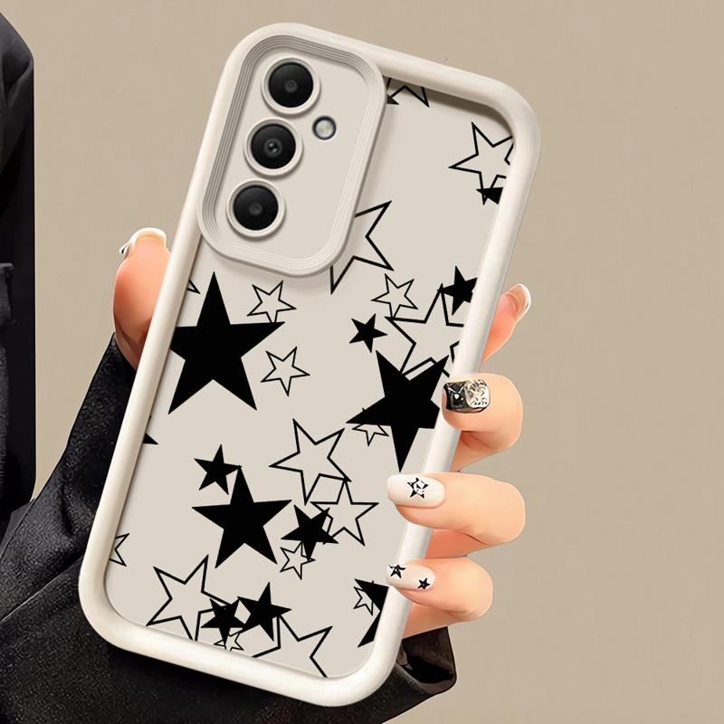 phone case for Samsung Galaxy A55 A52 A33 cases A24 A15 A12 A23 A22 5G A54 A52s A53 A14 funda Cover Pentagram Art Star Moon Cool