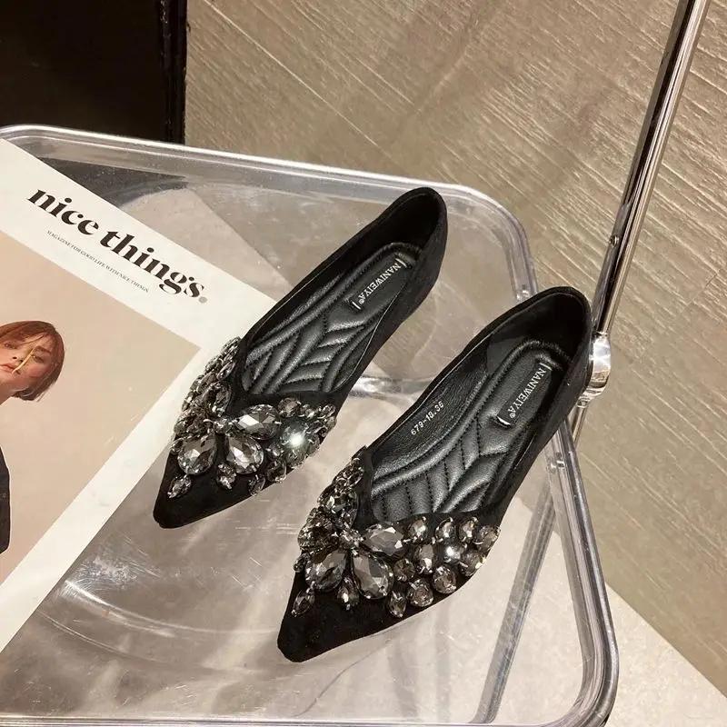 Flat Pointed Toe Woman Footwear Shoes For Women Daily Routine Comfortable Offer Shoe 39 High Quality With Original New In On A